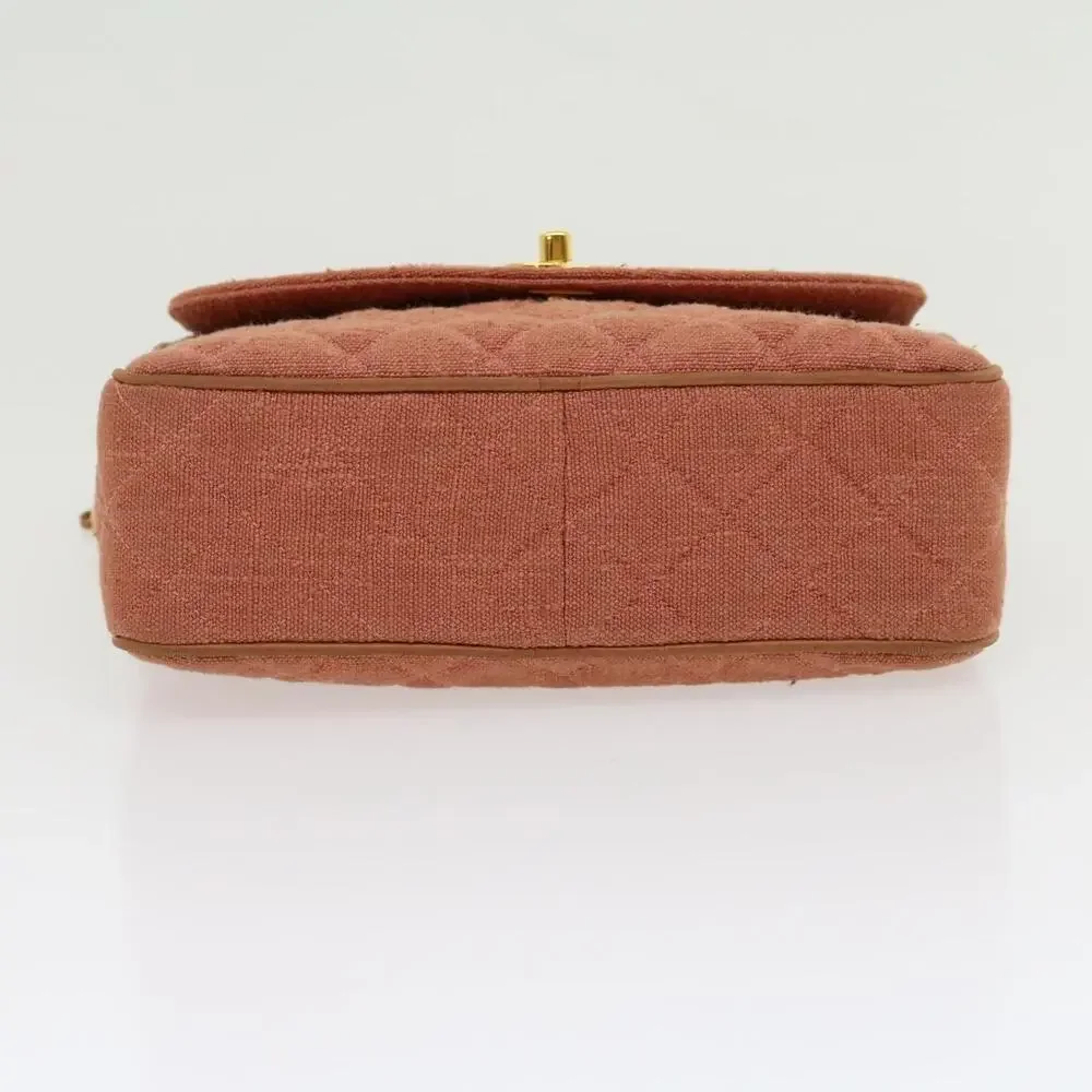 Chanel Diana Turn Lock Chain Shoulder Bag Pink
